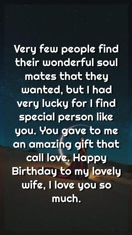 happy birthday my lovely wife wishes